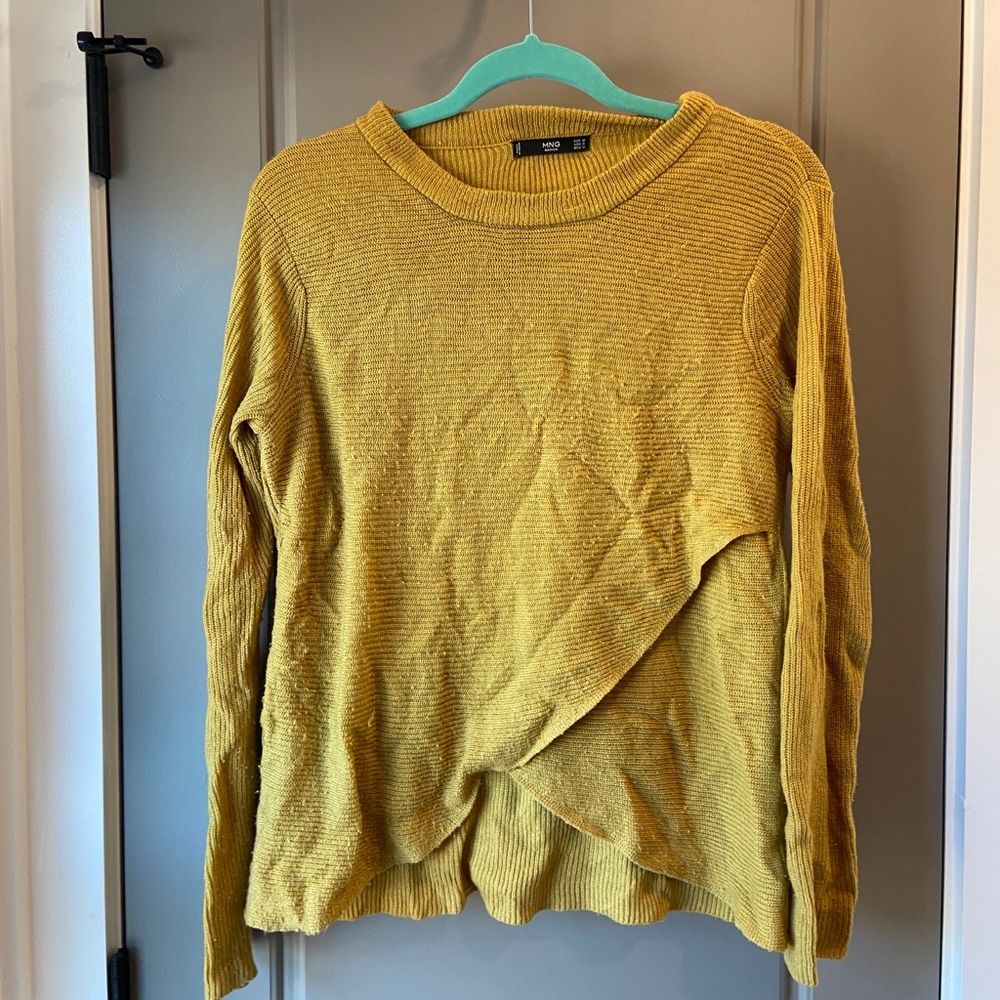Mustard Yellow Ribbed Sweater